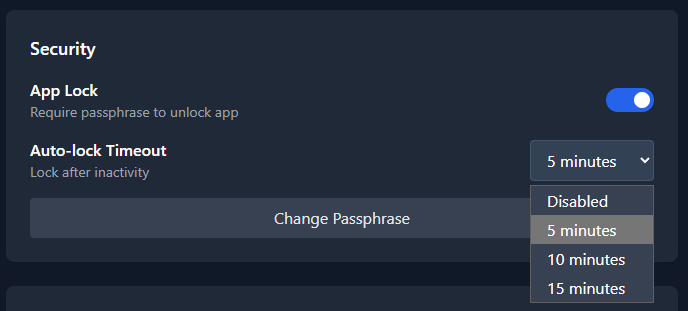 Security Settings